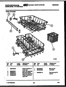 09 - Racks And Trays parts for Frigidaire Dishwasher SP184NXR1 from AppliancePartsPros.com