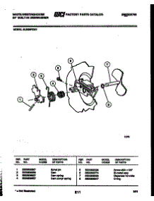 03 - Cam parts for Frigidaire Dishwasher SU200PXW1 from AppliancePartsPros.com