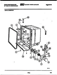 05 - Tub And Frame Parts parts for Frigidaire Dishwasher SU200PXW1 from AppliancePartsPros.com