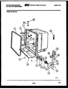 05 - Tub And Frame Parts parts for Frigidaire Dishwasher SU150PXW1 from AppliancePartsPros.com