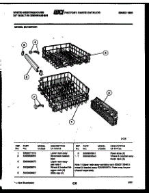 08 - Racks And Trays parts for Frigidaire Dishwasher SU150PXW1 from AppliancePartsPros.com