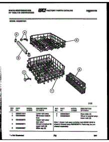 08 - Racks And Trays parts for Frigidaire Dishwasher SU200PXW1 from AppliancePartsPros.com