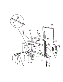 04 - Inner Panel & Components parts for Frigidaire Dishwasher SU300EXR5 from AppliancePartsPros.com