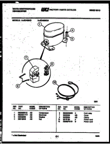 04 - Compressor Parts parts for Frigidaire Dehumidifier ED408K3A from AppliancePartsPros.com