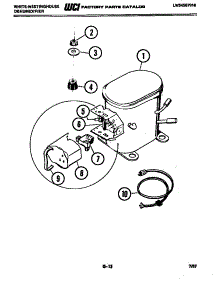 06 - Compressor Parts parts for Frigidaire Dehumidifier ED408K2 from AppliancePartsPros.com