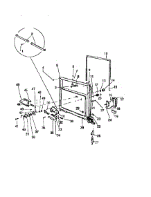 02 - Inner Panel & Components parts for Frigidaire Dishwasher SC550DXW6 from AppliancePartsPros.com