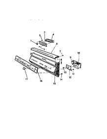 03 - Control Panel parts for Frigidaire Dishwasher SC550DXW6 from AppliancePartsPros.com