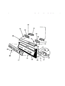 03 - Control Panel parts for Frigidaire Dishwasher SU900DXR5 from AppliancePartsPros.com