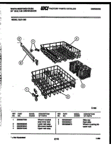 08 - Racks And Trays parts for Frigidaire Dishwasher SU211MR2 from AppliancePartsPros.com