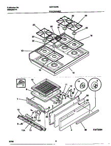 05 - Top / Drawer parts for Frigidaire Range MGF333SEWC from AppliancePartsPros.com