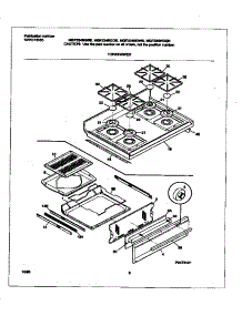 05 - Top / Drawer parts for Frigidaire Range MGF334BGBB from AppliancePartsPros.com