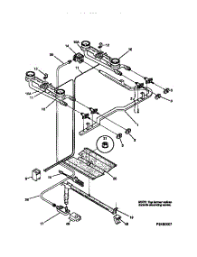 03 - Burner parts for Frigidaire Range MGF345CBSA from AppliancePartsPros.com