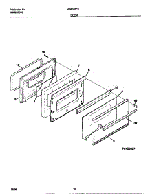 06 - Door parts for Frigidaire Range MGF345CESC from AppliancePartsPros.com