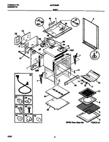 04 - Body parts for Frigidaire Range MGF352BFDA from AppliancePartsPros.com