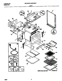 04 - Body parts for Frigidaire Range MGF354CFSB from AppliancePartsPros.com