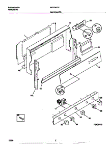 02 - Backguard parts for Frigidaire Range MGF345CESB from AppliancePartsPros.com