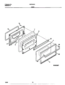 06 - Door parts for Frigidaire Range MGF345CESB from AppliancePartsPros.com