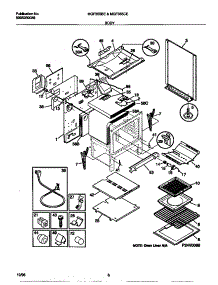 04 - Body parts for Frigidaire Range MGF355BEDE from AppliancePartsPros.com