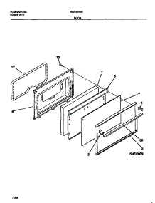 07 - Door parts for Frigidaire Range MGF350SBDA from AppliancePartsPros.com