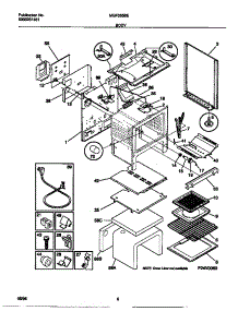 04 - Body parts for Frigidaire Range MGF355BEWA from AppliancePartsPros.com