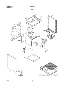09 - Body parts for Frigidaire Range MPF303PGWF from AppliancePartsPros.com