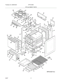 03 - Replacement Parts parts for Frigidaire Range MPF240GSA from AppliancePartsPros.com