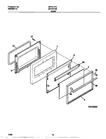 07 - Door parts for Frigidaire Range MPF311SBDC from AppliancePartsPros.com