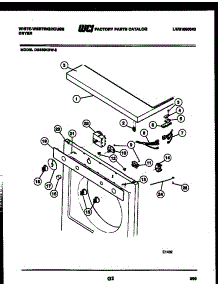 04 - Door And Installation Parts parts for Frigidaire Dryer DG250KXW2 from AppliancePartsPros.com