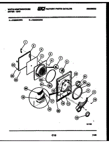 03 - Door Parts parts for Frigidaire Dryer DG400KXH3 from AppliancePartsPros.com
