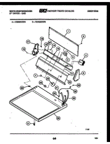 04 - Console And Control Parts parts for Frigidaire Dryer DG500KXD4 from AppliancePartsPros.com