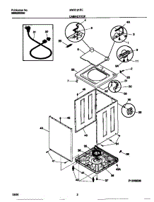 02 - Cabinet / Top parts for Frigidaire Washer MWX121REW0 from AppliancePartsPros.com