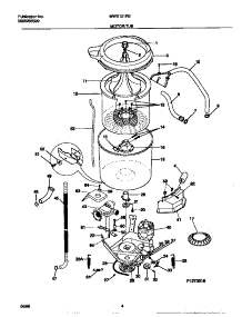 03 - Motor / Tub parts for Frigidaire Washer MWX121REW0 from AppliancePartsPros.com