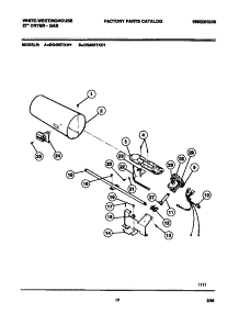 06 - Gas Valve, Burner Assembly, Sensor parts for Frigidaire Dryer DG400TXW1 from AppliancePartsPros.com