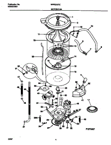 03 - Motor / Tub parts for Frigidaire Washer MWX233RED1 from AppliancePartsPros.com