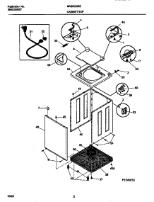 02 - Cabinet / Top parts for Frigidaire Washer MWX233RED3 from AppliancePartsPros.com