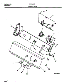 05 - Control Panel parts for Frigidaire Washer MWX223RED1 from AppliancePartsPros.com