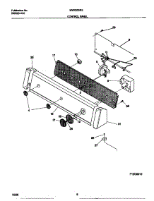05 - Control Panel parts for Frigidaire Washer MWX233REW0 from AppliancePartsPros.com