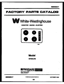 White-Westinghouse Cooktop - Range - Electric - 5995228417 Cover parts for White Westinghouse Cooktop KP332LW2 LUSTERLOY from AppliancePartsPros.com