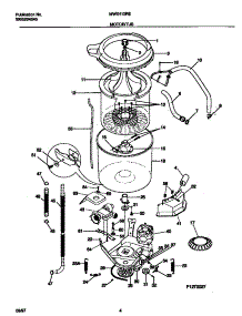 03 - Motor / Tub parts for Frigidaire Washer MWX413REW0 from AppliancePartsPros.com