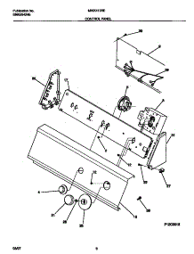 05 - Control Panel parts for Frigidaire Washer MWX413REW0 from AppliancePartsPros.com