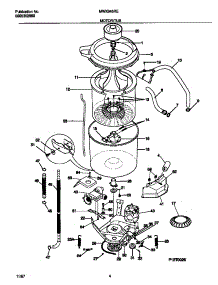 03 - Motor / Tub parts for Frigidaire Washer MWX645RES2 from AppliancePartsPros.com