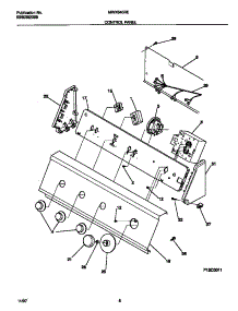 05 - Control Panel parts for Frigidaire Washer MWX645RES2 from AppliancePartsPros.com