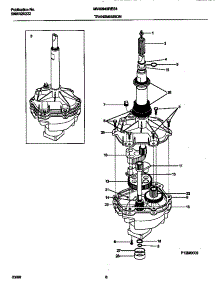 04 - Transmission parts for Frigidaire Washer MWX645RES4 from AppliancePartsPros.com