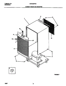 02 - Cabinet Front And Wrapper parts for Frigidaire Dehumidifier MDDQ50FW2 from AppliancePartsPros.com