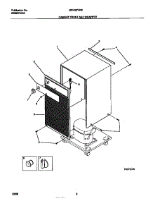02 - Cabinet Front And Wrapper parts for Frigidaire Dehumidifier MDH25YW2 from AppliancePartsPros.com