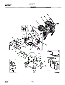 03 - Unit Parts parts for Frigidaire Dehumidifier MDH25YW2 from AppliancePartsPros.com