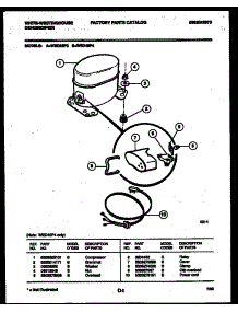 05 - Compressor Parts parts for Frigidaire Dehumidifier WED40P4 from AppliancePartsPros.com