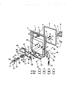 03 - Inner Panel & Components parts for Frigidaire Dishwasher SC560JXD1 from AppliancePartsPros.com