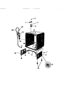 04 - Outer Tub Components parts for Frigidaire Dishwasher SC560JXD1 from AppliancePartsPros.com