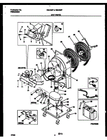 03 - Unit Parts parts for Frigidaire Dehumidifier WED30P3 from AppliancePartsPros.com